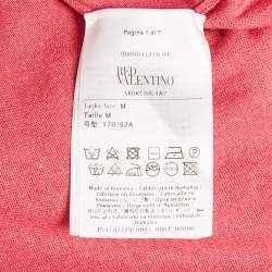 Pre Owned كنزة ريد فالنتينو برقبة مستديرة محبوكة وردية مقاس وسط (ميديم)