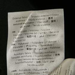 مملوكة مسبقًا فستان رد فالنتينو أسود مزيج الصوف متسع قصير ميدي - متوسط الحجم