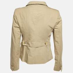 مملوكة مسبقًا RED Valentino Beige Cotton & Linen Jacket M