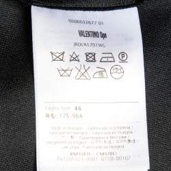 Pre Owned فستان ريد فالنتينو مشدود بدون حمالات من المخمل والتفتا الأسود مقاس كبير