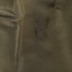 Pre Owned تنورة طويلة نايلون زيتوني ريد فالنتينو مقاس صغير