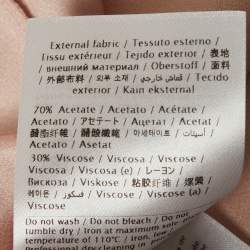 Pre Owned فستان ريد فالنتينو كريب بكشكش قصير زهري فاتح مقاس صغير (سمول)