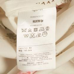 Pre Owned RED Valentino White Floral Print Cotton Button Down Shirt S