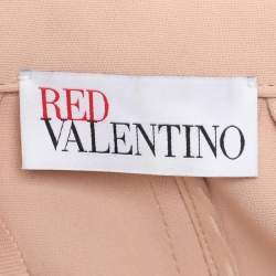 Pre Owned معطف رد فالنتينو بيج بطية مزدوجة جبرادين مقاس وسط