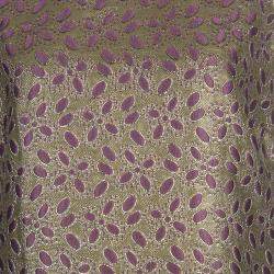 Pre Owned Red Valentino Multicolor Floral Lurex Jacquard Knit Sleeveless Dress M