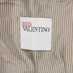 مملوكة مسبقًا RED Valentino Beige Wool Draped Neck Coat M