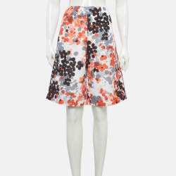 Pre Owned RED Valentino Multicolour Floral Print Synthetic Shorts M