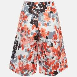 Pre Owned RED Valentino Multicolour Floral Print Synthetic Shorts M