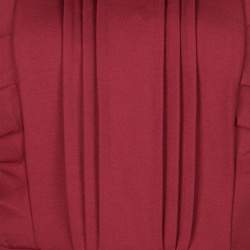 Pre Owned RED Valentino Red Jersey Ruffled Pintuck Detail Fit and Flare Mini Dress M