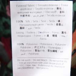 Pre Owned RED Valentino Black Fancy Floral Print Silk Off Shoulder Top S