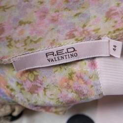 Red Valentino Floral Print Lace Overlay Camisole M