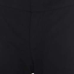 Pre Owned RED Valentino Black Wool Ankle Bow Detail Tapered Trousers M