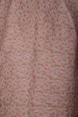 Pre Owned Red Valentino Brown Floral Lurex Jacquard Sleeveless Shift Dress S