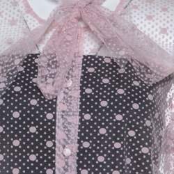 Pre Owned Red Valentino Pale Pink Tulle Bow Tie Detail Sheer Blouse L