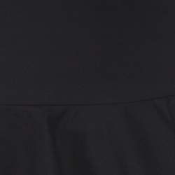 Red Valentino Black Cotton-Blend Ruffle Mini Skirt XS