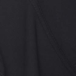 Pre Owned RED Valentino Black Ruffle Detail Long Sleeve Wrap Top M