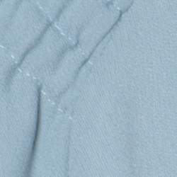 Pre Owned Red Valentino Pale Blue Crepe Ruffled Sleeve Shift Dress L