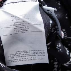 Pre Owned RED Valentino Black Printed Silk Round Neck T-Shirt M