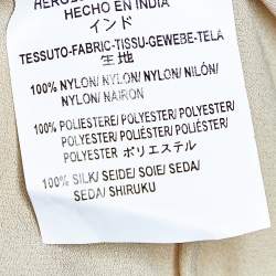 Pre Owned Red Valentino Beige Sequined Embellished Tulle Sleeveless Shift Dress M