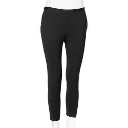 RED Valentino Black Wool Cropped Formal Pants S