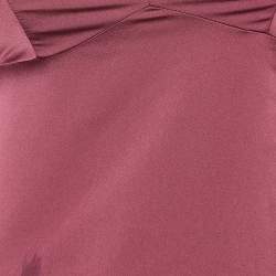 Pre Owned RED Valentino Onion Pink Silk Sateen Cami Crop Top M