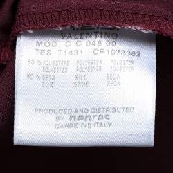 Pre Owned RED Valentino Onion Pink Silk Sateen Cami Crop Top M