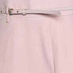 Pre Owned RED Valentino Pink Stretch Crepe Belted Mini Dress L