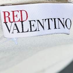 RED Valentino Cream Silk & Lace Top S