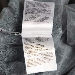 Pre Owned RED Valentino Pale Blue Ruched Tulle Sleeveless Maxi Dress L