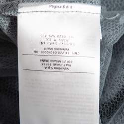 Pre Owned RED Valentino Pale Blue Ruched Tulle Sleeveless Maxi Dress L