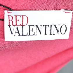 Pre Owned RED Valentino Pink Modal Knit Bow Detail T-shirt L