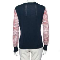 RED Valentino Multicolor Cotton Anchor Printed Sweater XL