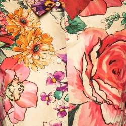 Pre Owned RED Valentino Multicolor Floral Printed Cotton Shirt L