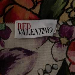 Pre Owned RED Valentino Multicolor Floral Printed Cotton Shirt L