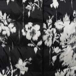 RED Valentino Black Printed Synthetic Quilted Jacket S