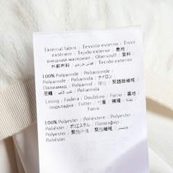 Pre Owned RED Valentino Off White Embellished Tulle Overlay Maxi Skirt M