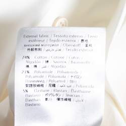 Pre Owned RED Valentino White Cotton Heart Embroidered Collar Shirt S