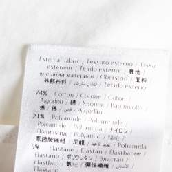 Pre Owned RED Valentino White Cotton Ruffle Cape Blouse S