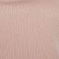 RED Valentino Pink Cotton Dragonfly Embellished Collar Detail T-Shirt S