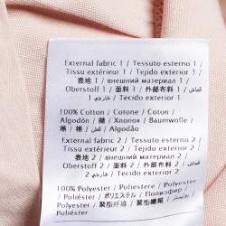 RED Valentino Pink Cotton Dragonfly Embellished Collar Detail T-Shirt S
