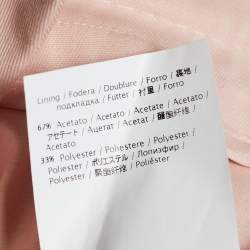 RED Valentino Pink Stretch Cotton Button Front Blazer L
