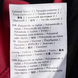 Pre Owned RED Valentino Pink Stretch Knit Tulle Inlay Paneled Dress L