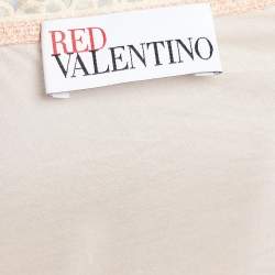 Pre Owned RED Valentino Pale Pink Cotton Voile Sleeveless Dress M