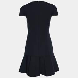 Pre Owned RED Valentino Black Jersey Short Sleeve Dress S