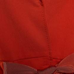 RED Valentino Orange Cotton Belt Detail Blazer L