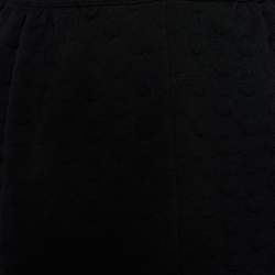 Pre Owned RED Valentino Black Jacquard Knit Sleeveless Dress M