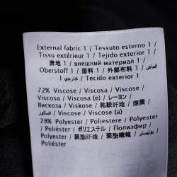 Pre Owned RED Valentino Black Knit & Tulle Ruffled Midi Dress XL