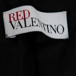 RED Valentino Black Faux Fur Button Front Coat M