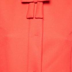 RED Valentino Coral Pique Bow Detail  Coat  M