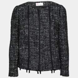 RED Valentino Black Tweed Jacket L